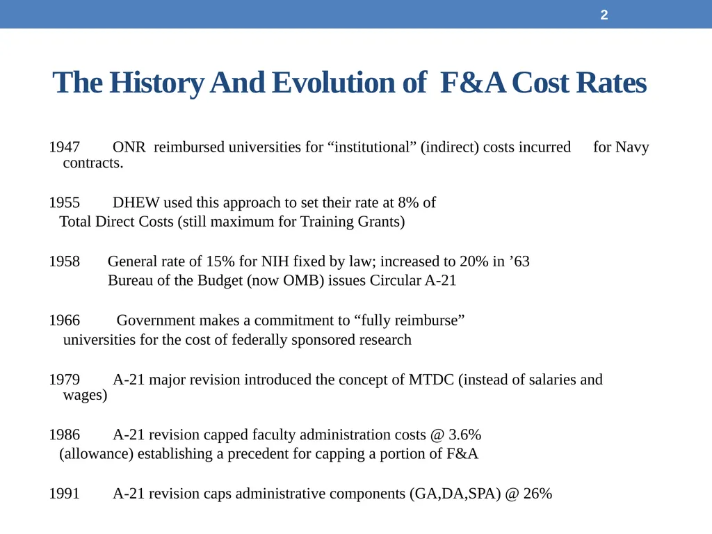 May 19, 2017 Office for Sponsored Programs Cost - slide 2 of 15