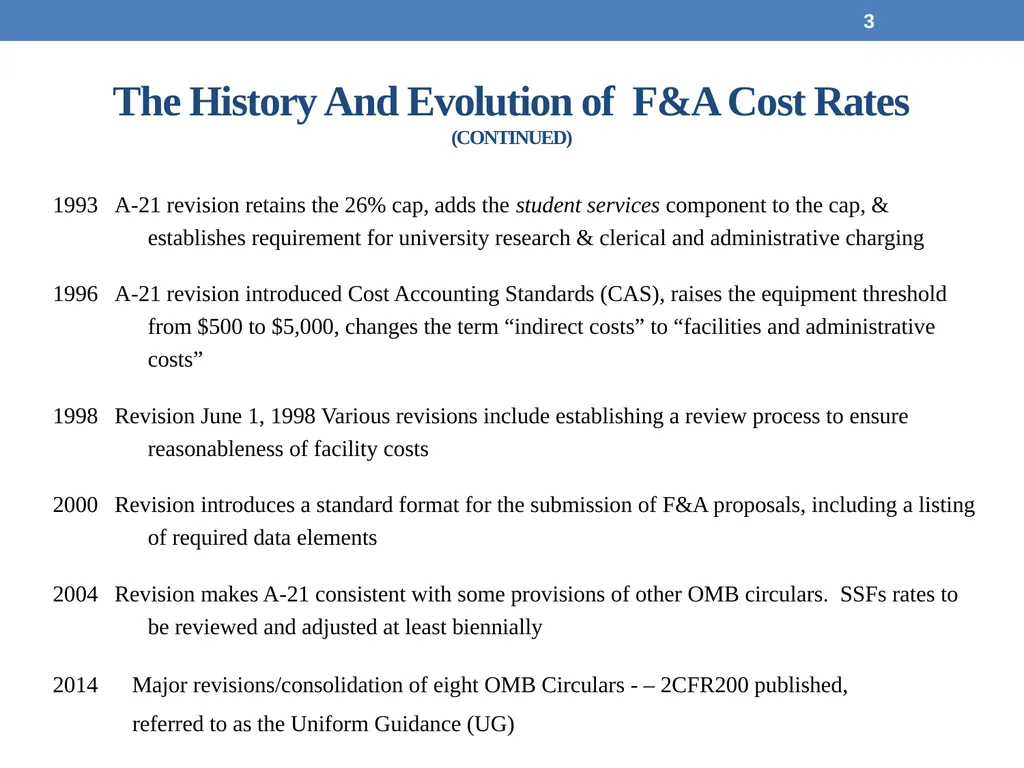 May 19, 2017 Office for Sponsored Programs Cost - slide 3 of 15