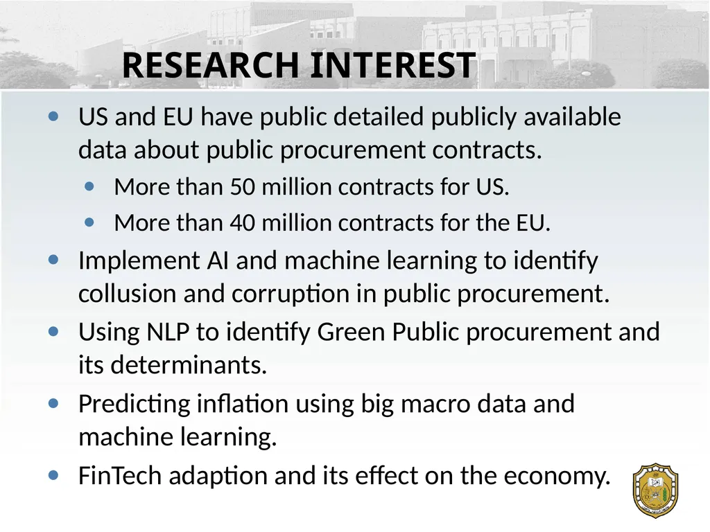 Research Plan Presented By Bedri Tas Department of - slide 7 of 9