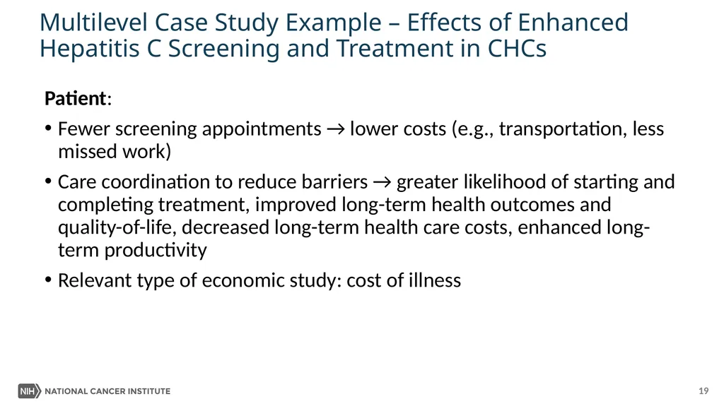 Multilevel Intervention Training Institute Module - slide 19 of 41