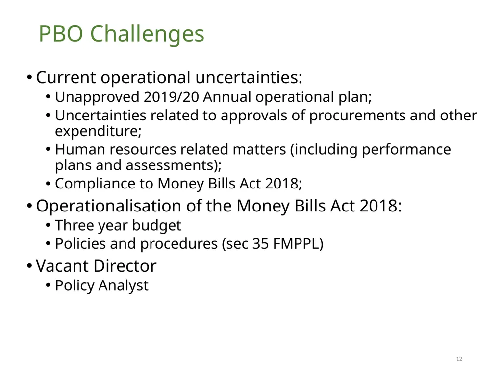 JOINT STANDING COMMITTEE ON THE FINANCIAL - slide 12 of 13