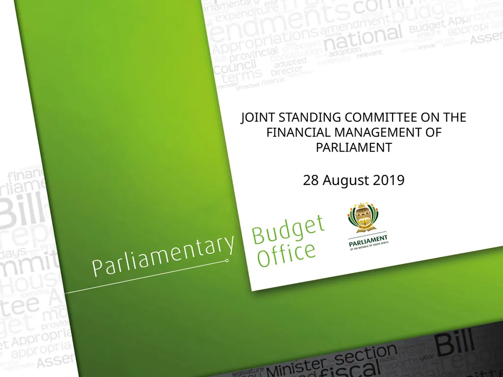 JOINT STANDING COMMITTEE ON THE FINANCIAL
