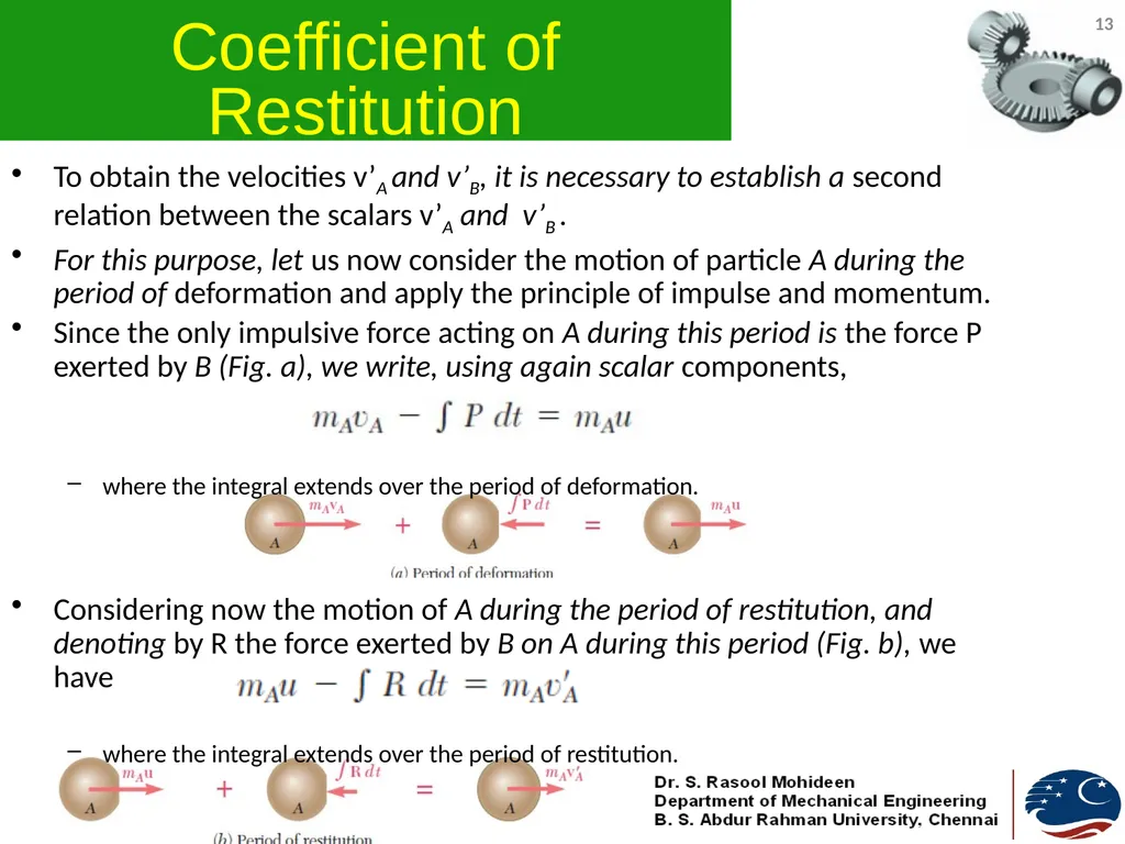 1 ENGINEERING MECHANICS GE 107 Lecture 11 Unit IV - slide 13 of 17