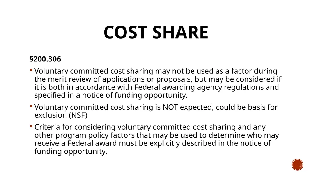 Omb Uniform guidance A DEEPER LOOK INTO THE - slide 9 of 29