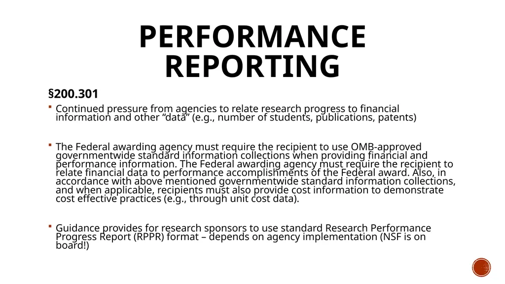 Omb Uniform guidance A DEEPER LOOK INTO THE - slide 7 of 29