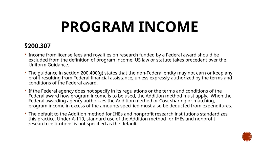 Omb Uniform guidance A DEEPER LOOK INTO THE - slide 10 of 29