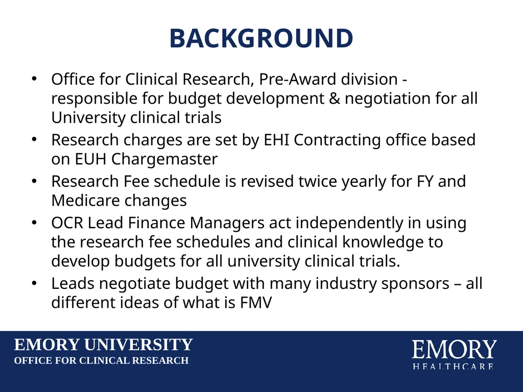 Reducing Budget Shortfalls in Clinical Trials: - slide 3 of 22
