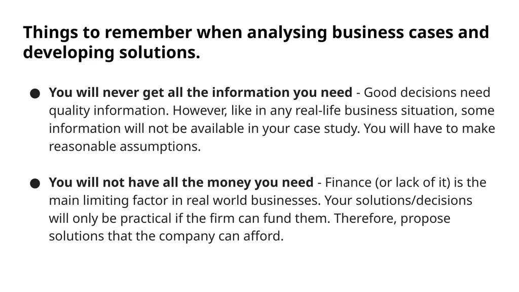 ABS 200 Business Case Analysis (BCA) Terence - slide 13 of 39