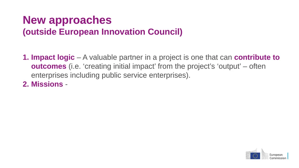 A quick introduction for newcomers HORIZON EUROPE - slide 12 of 18