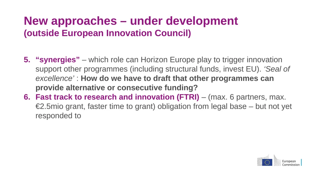 A quick introduction for newcomers HORIZON EUROPE - slide 15 of 18