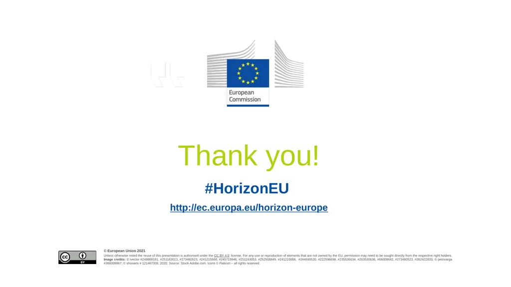 A quick introduction for newcomers HORIZON EUROPE - slide 18 of 18