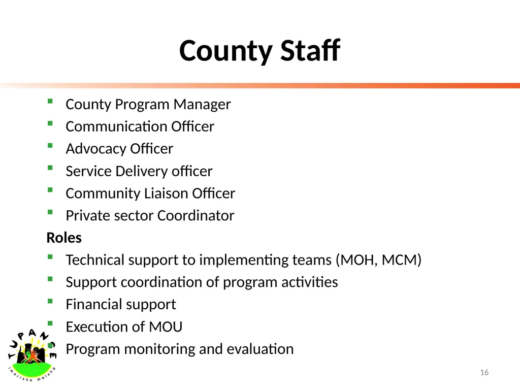 Tupange - The Kenya Urban Reproductive Health - slide 16 of 17