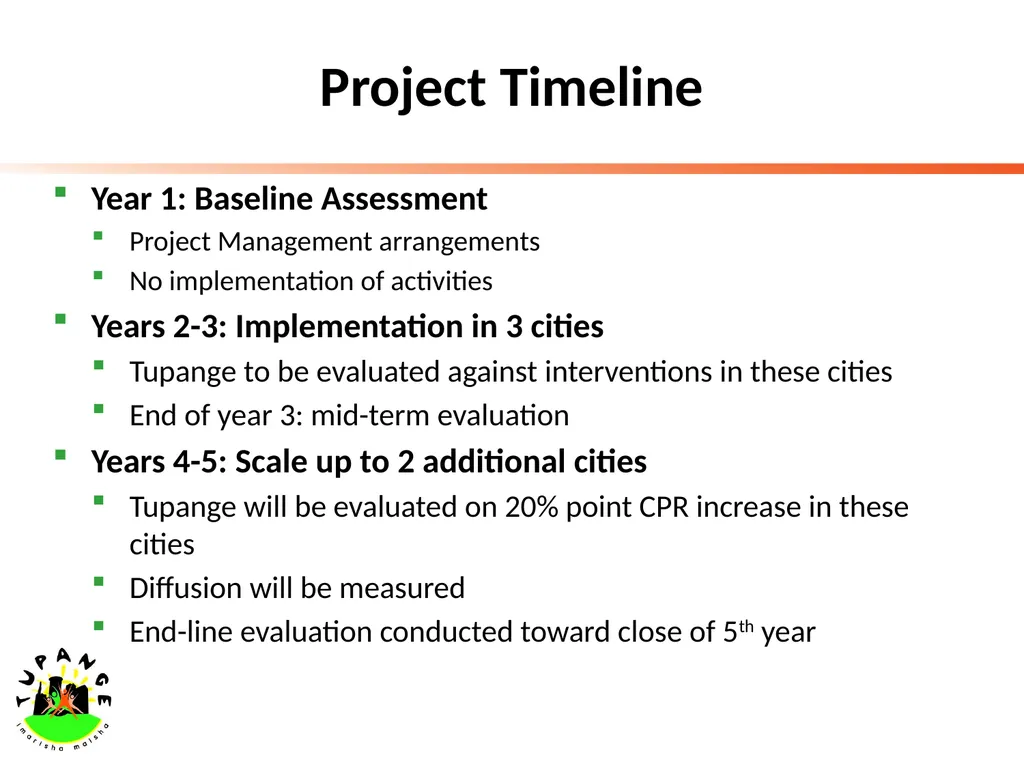 Tupange - The Kenya Urban Reproductive Health - slide 13 of 17