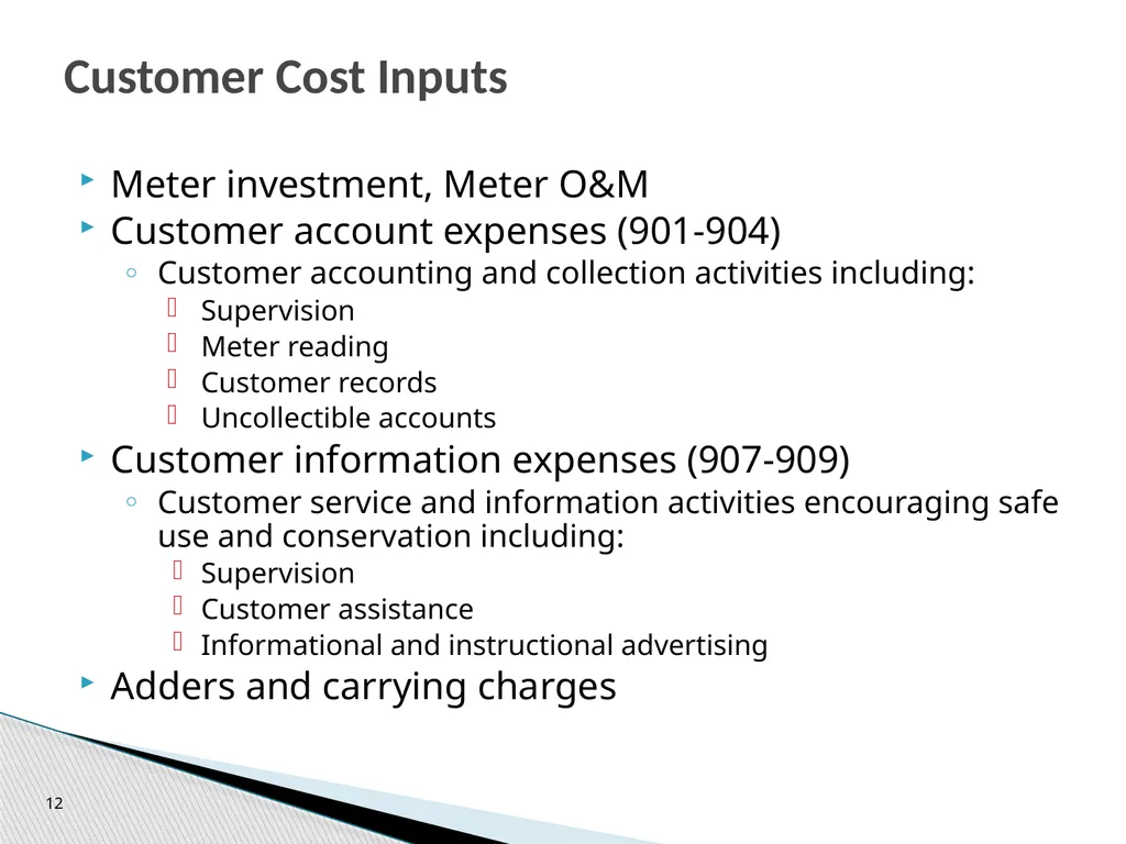 Cost of Service Studies April 14, 2016 1 Used to - slide 12 of 28