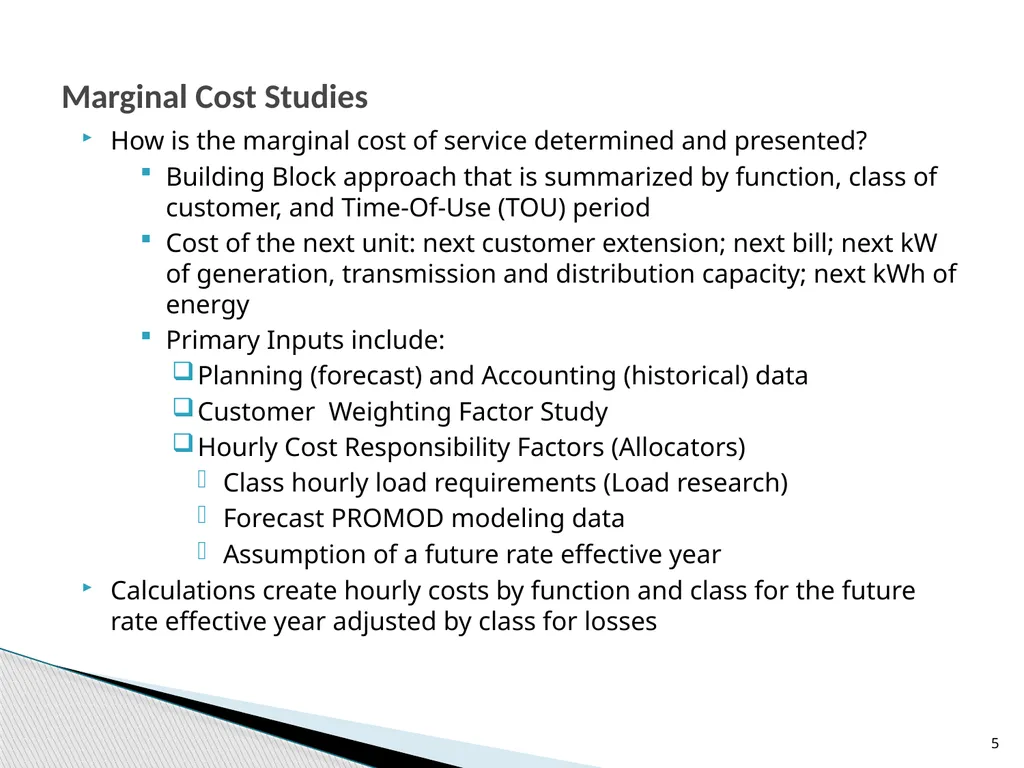Cost of Service Studies April 14, 2016 1 Used to - slide 5 of 28