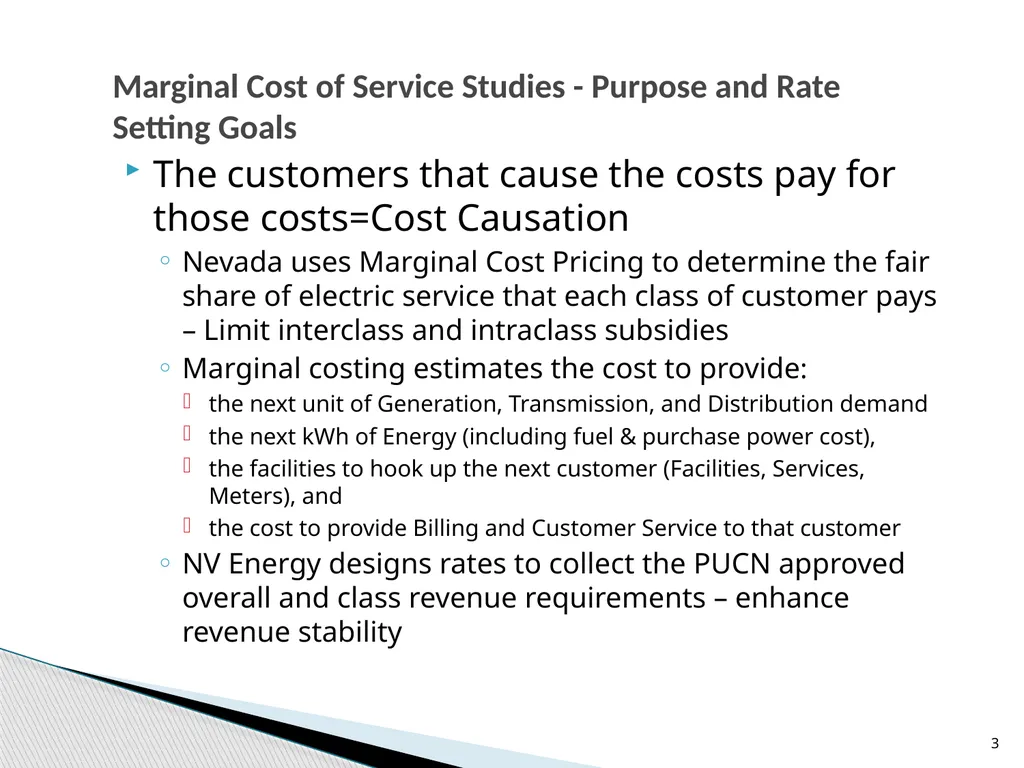 Cost of Service Studies April 14, 2016 1 Used to - slide 3 of 28