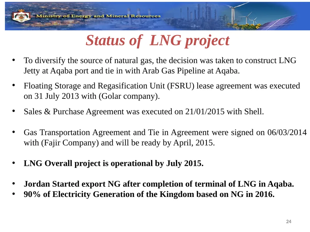Eleventh Meeting of the Oslo Group on Energy - slide 24 of 34