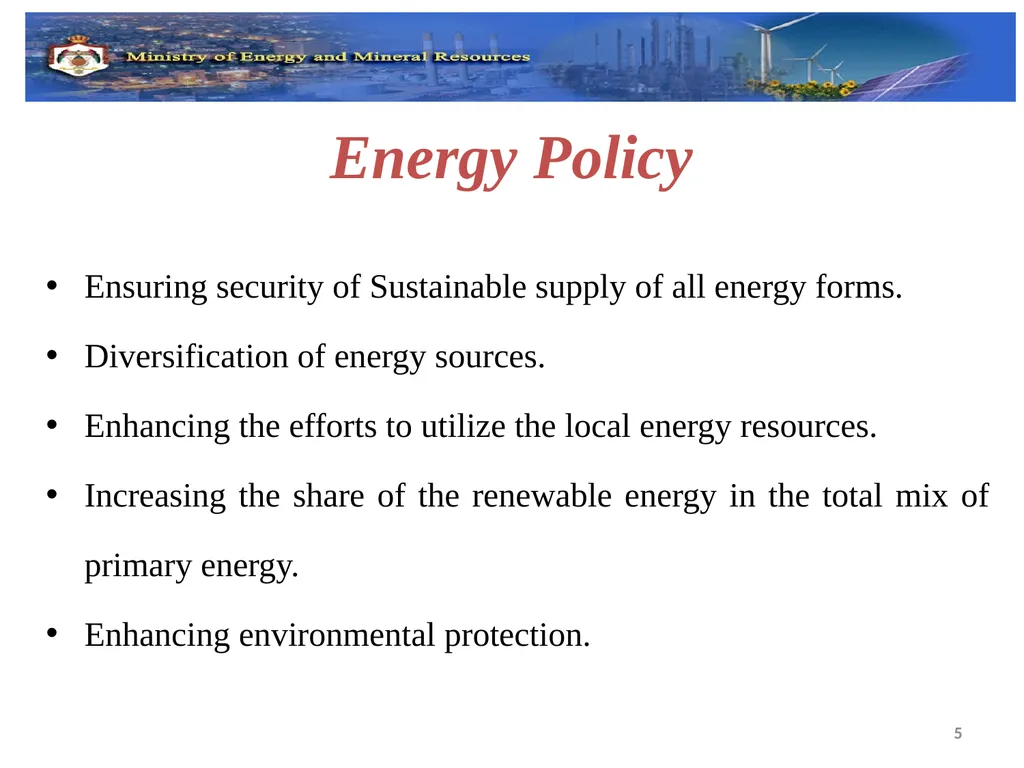 Eleventh Meeting of the Oslo Group on Energy - slide 5 of 34