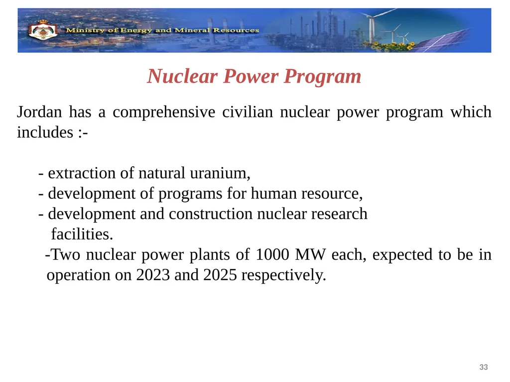 Eleventh Meeting of the Oslo Group on Energy - slide 33 of 34
