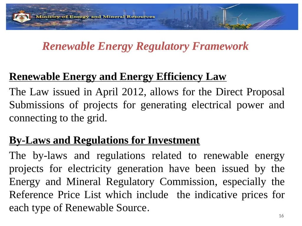 Eleventh Meeting of the Oslo Group on Energy - slide 16 of 34