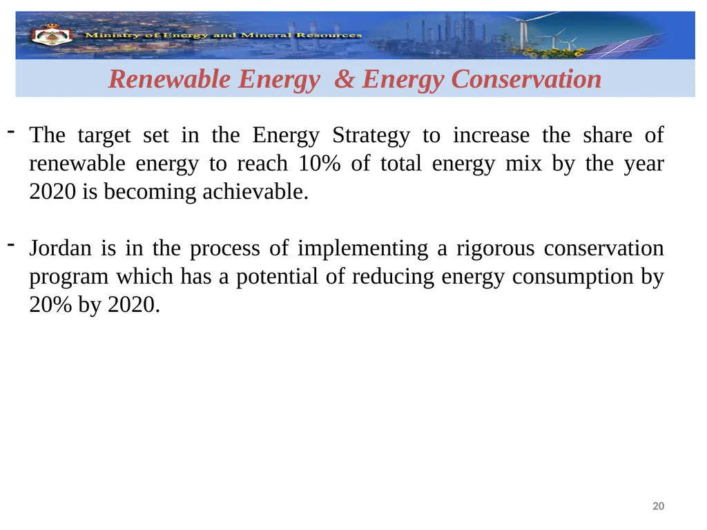 Eleventh Meeting of the Oslo Group on Energy - slide 20 of 34