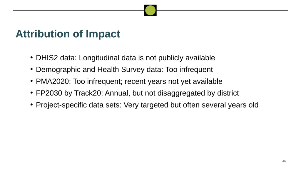 Performance Evaluation for USAID/West - slide 46 of 68