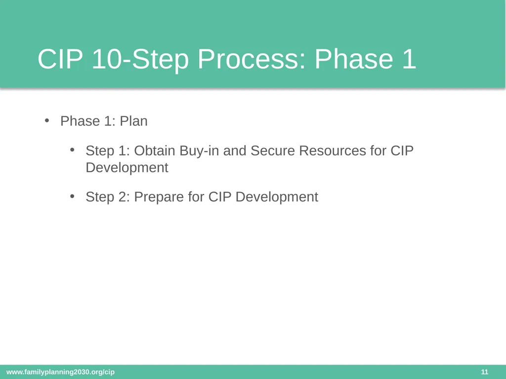 Costed Implementation Plan Resource Kit Date: - slide 11 of 16