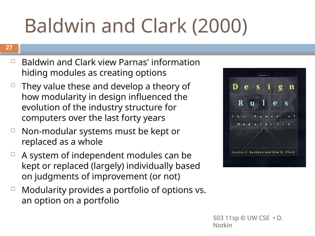 CSE503: Software Engineering Research approaches, - slide 27 of 42