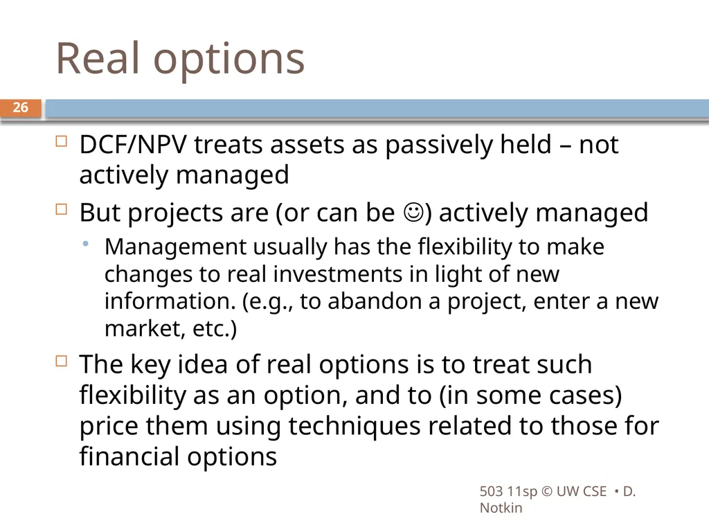 CSE503: Software Engineering Research approaches, - slide 26 of 42