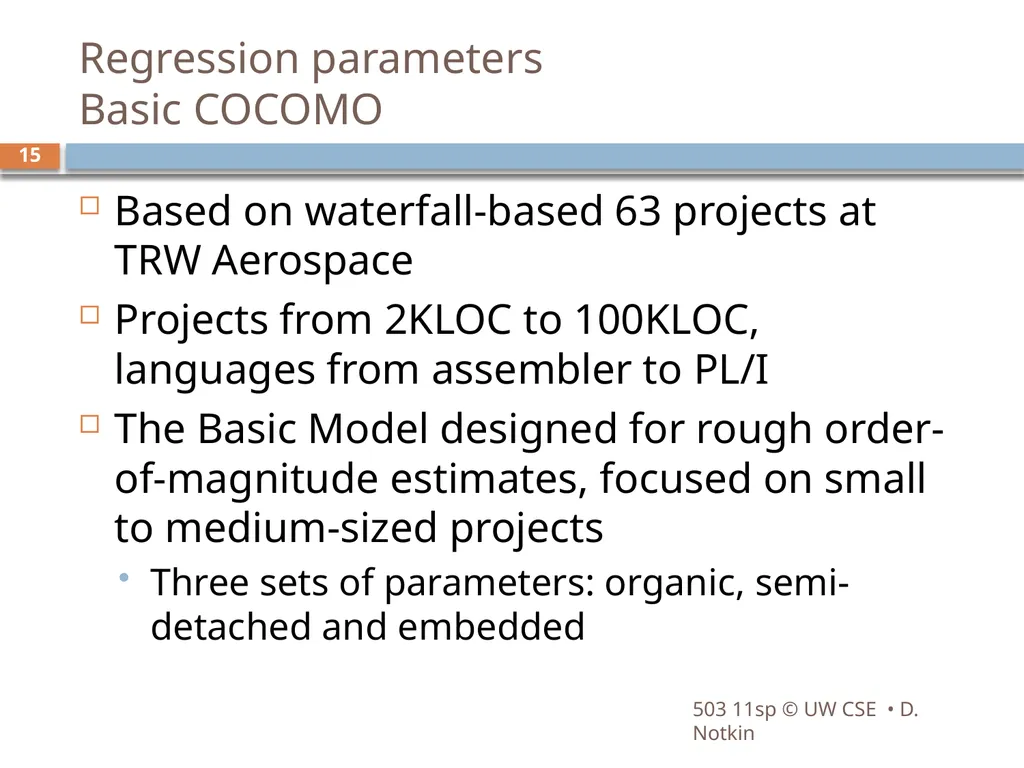 CSE503: Software Engineering Research approaches, - slide 15 of 42