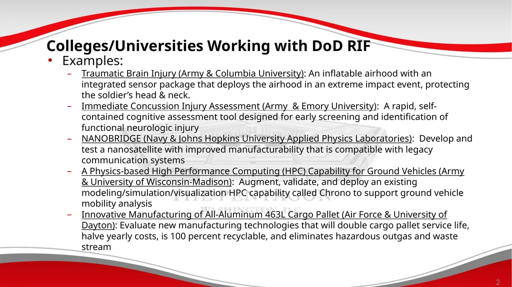 DoD Mechanisms to Assist in Commercializing - slide 26 of 28