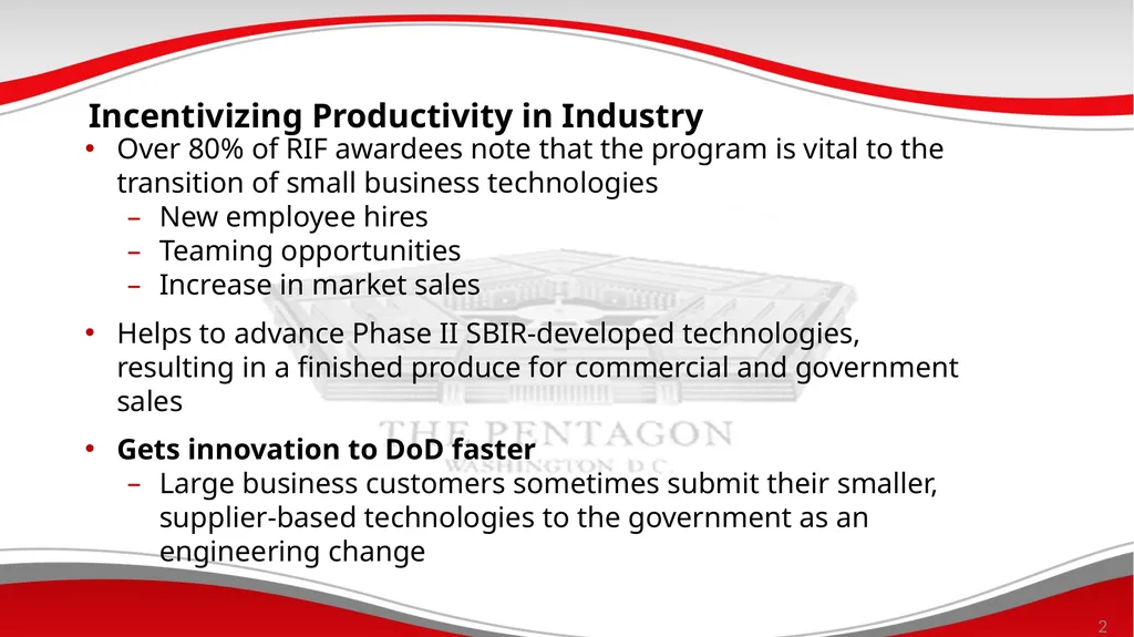 DoD Mechanisms to Assist in Commercializing - slide 20 of 28