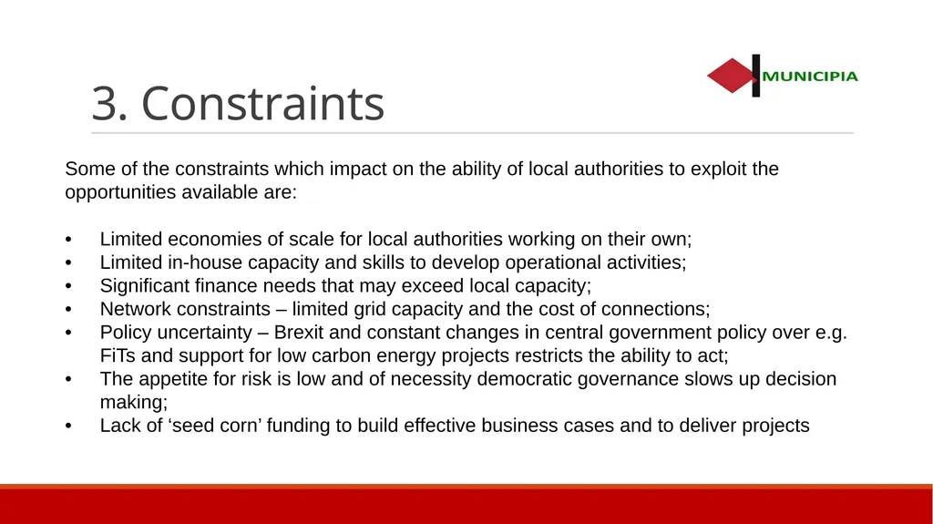 Local authorities and Sustainable Energy – - slide 5 of 10