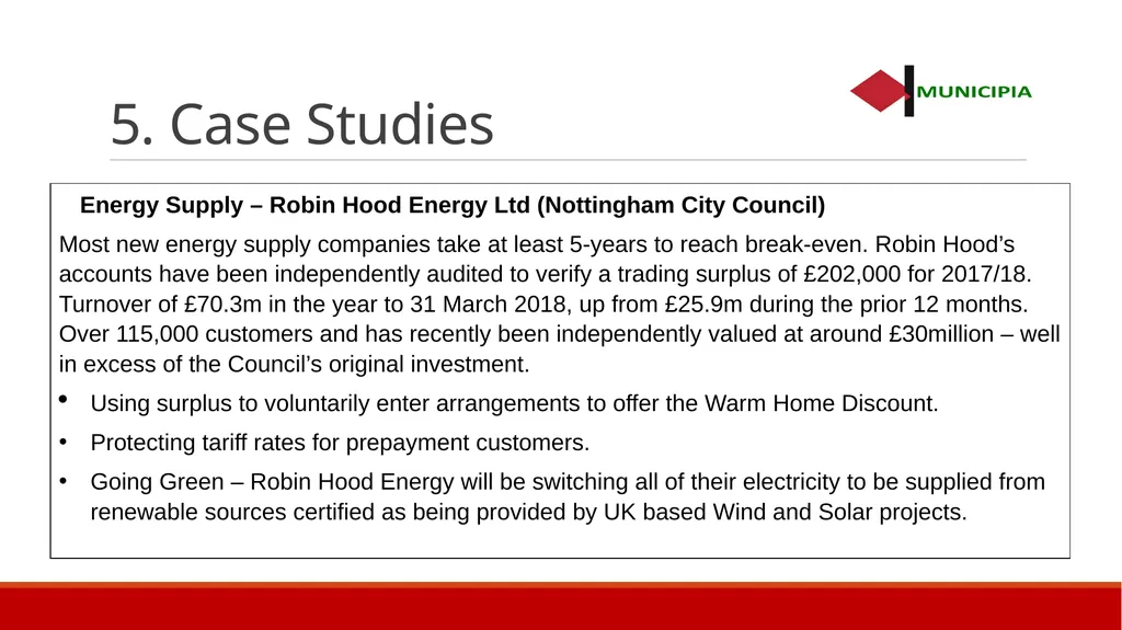 Local authorities and Sustainable Energy – - slide 8 of 10