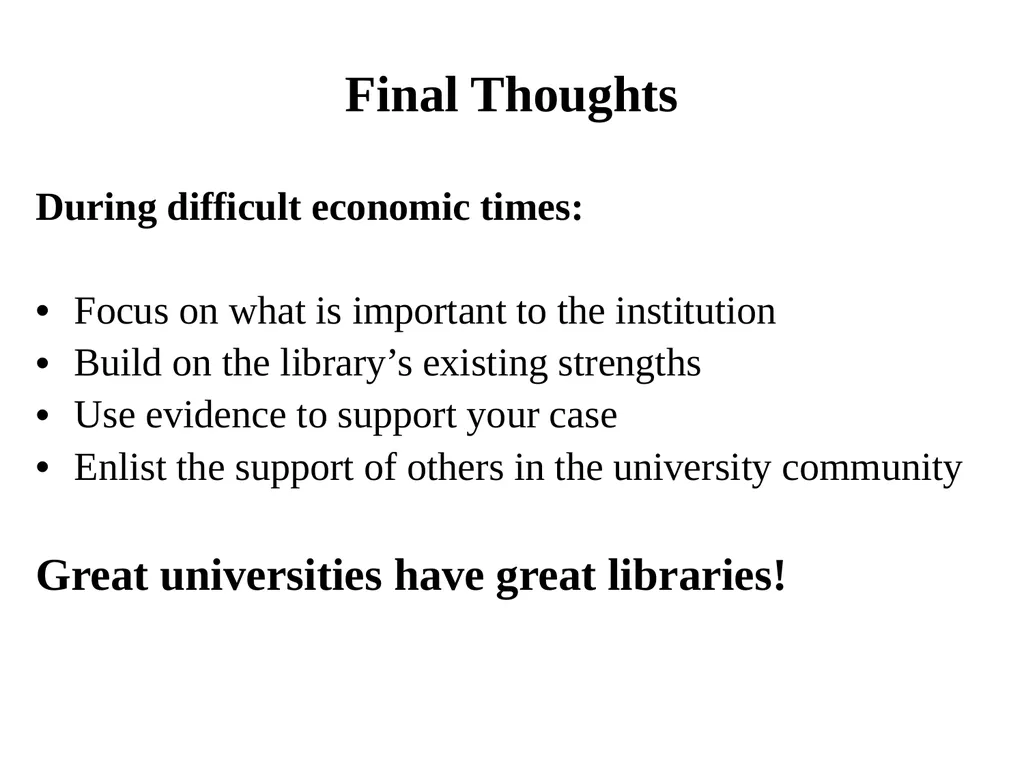 Evidence-Based Case for University Investment in - slide 22 of 22