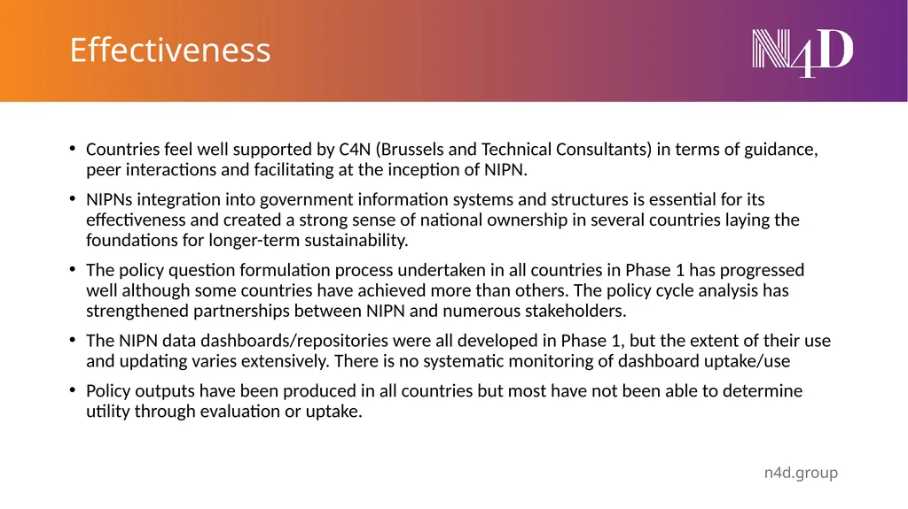 NIPN Contribution Study Preliminary findings June - slide 10 of 17
