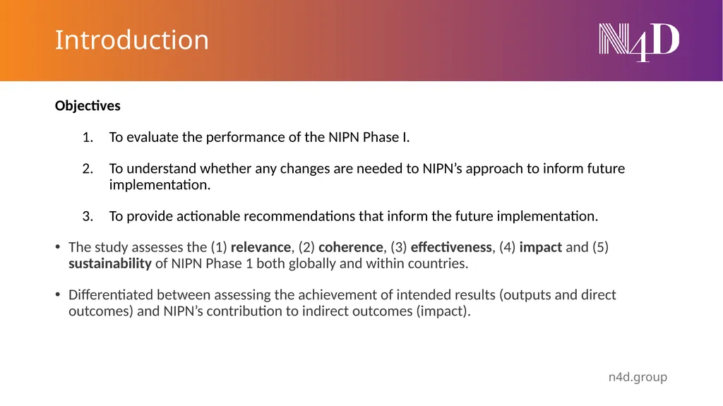 NIPN Contribution Study Preliminary findings June - slide 3 of 17