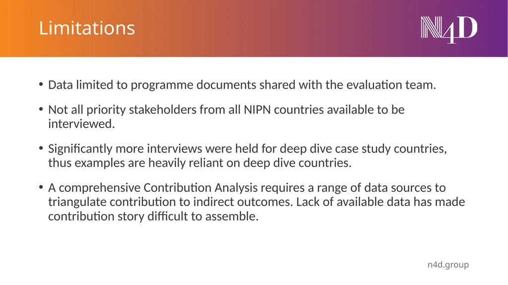 NIPN Contribution Study Preliminary findings June - slide 7 of 17