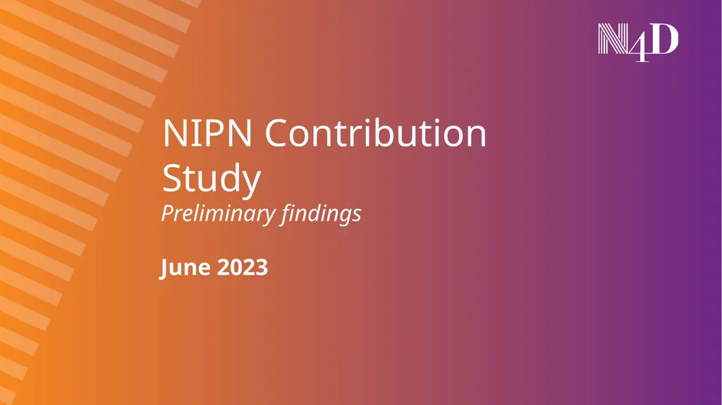NIPN Contribution Study Preliminary findings June - slide 2 of 17
