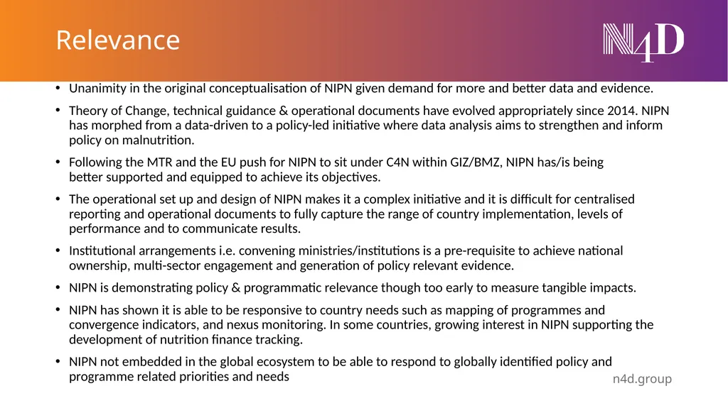 NIPN Contribution Study Preliminary findings June - slide 8 of 17