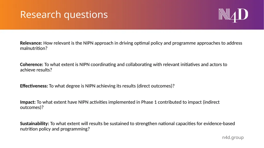 NIPN Contribution Study Preliminary findings June - slide 4 of 17