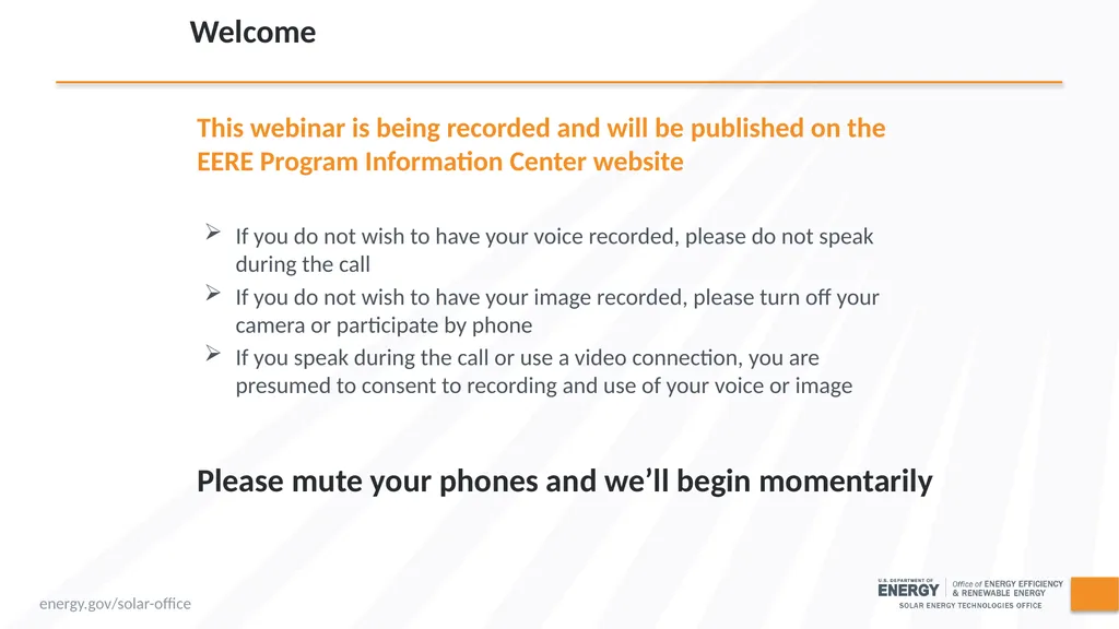 This webinar is being recorded and will be - slide 1 of 62