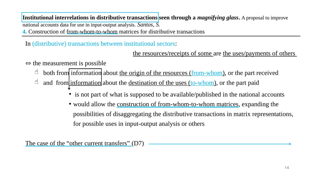 30th International Input-Output Association - slide 14 of 22