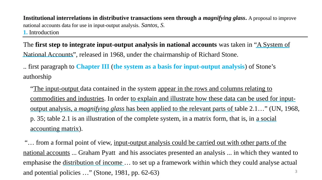 30th International Input-Output Association - slide 3 of 22