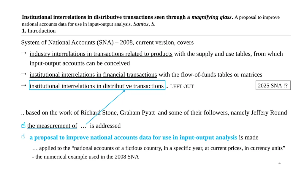 30th International Input-Output Association - slide 4 of 22