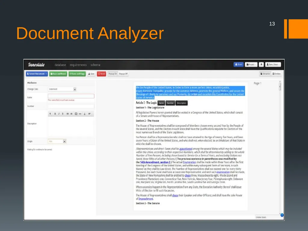 Innoslate™ Systems Engineering Management Tool - slide 13 of 23