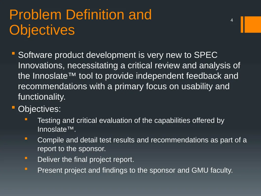 Innoslate™ Systems Engineering Management Tool - slide 4 of 23