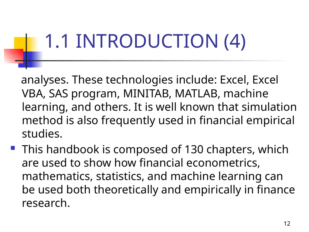 1 Introduction to Financial Econometrics, - slide 12 of 67