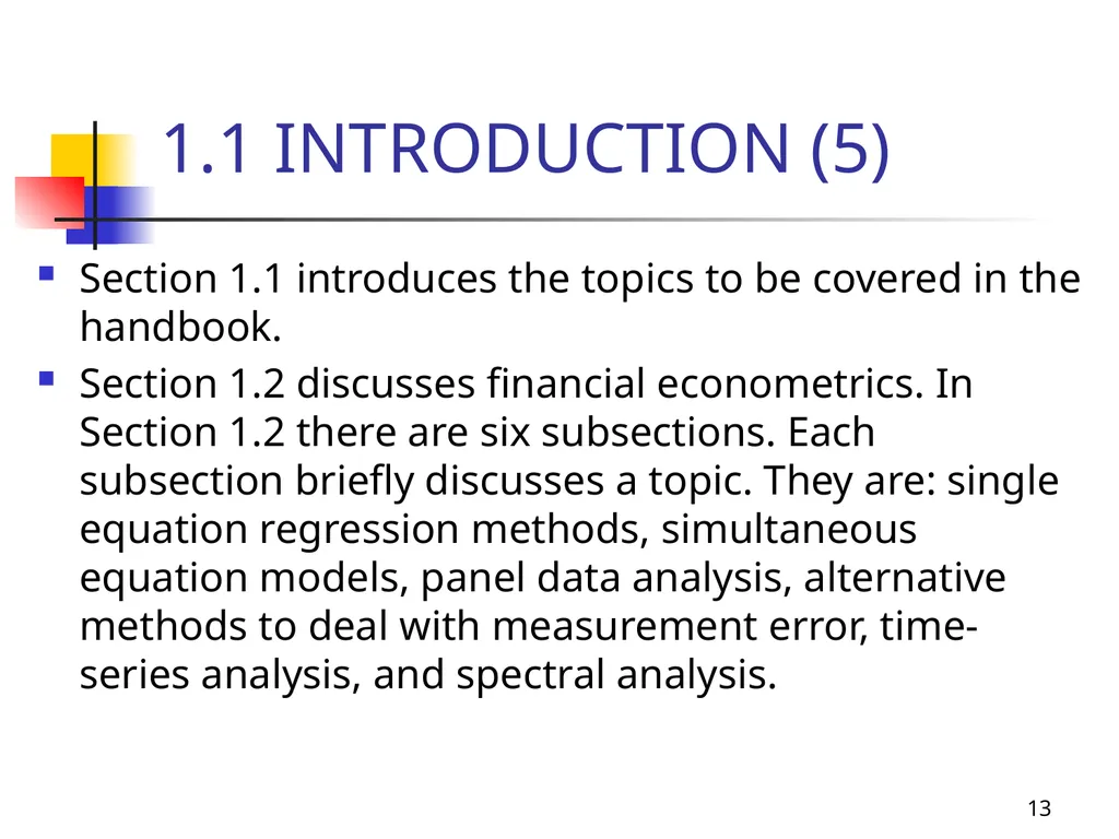 1 Introduction to Financial Econometrics, - slide 13 of 67