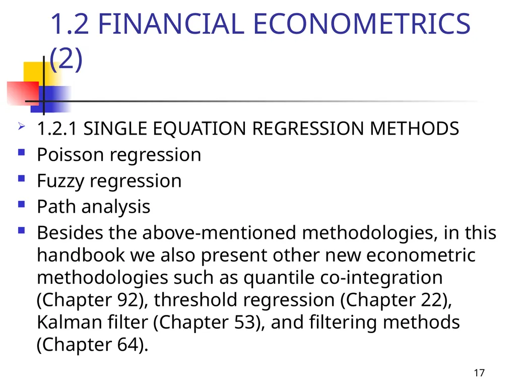 1 Introduction to Financial Econometrics, - slide 17 of 67